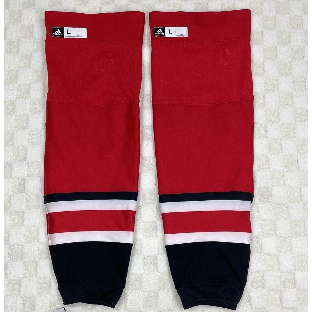 Adidas Carolina Hurricanes Hockey Mens Large On Ice Team Issue Pro NHL Socks Red